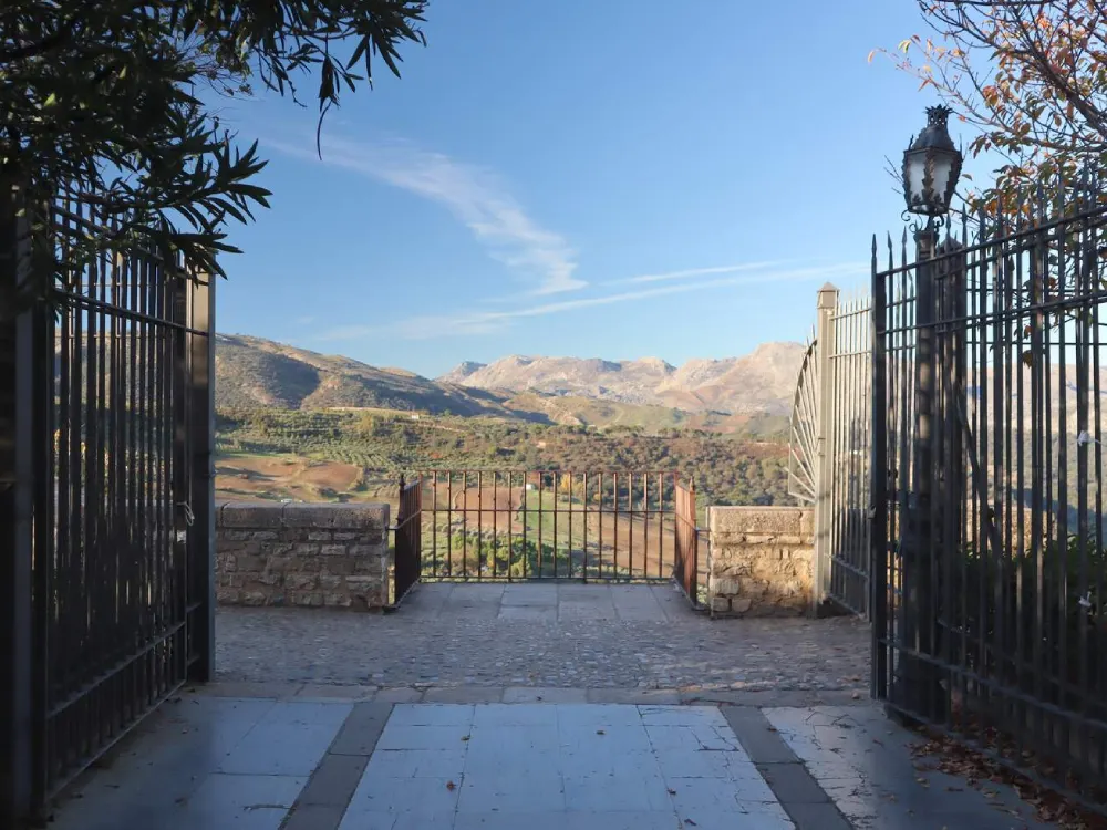 viewpoint of the alameda del tajo in ronda