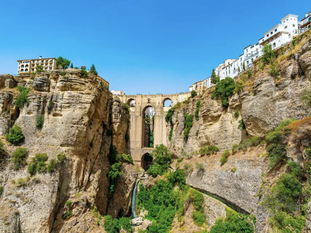 viewpoint of the new bridge in ronda